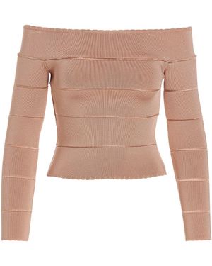 Alexandre Vauthier Off-shoulder Top - White