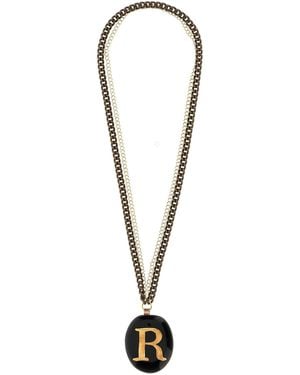 Vetrofuso 'r' Mid Necklace - Black