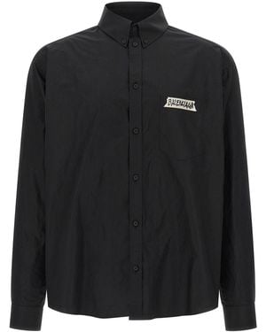 Balenciaga 'masking Tape' Shirt - Black