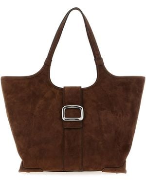 Roger Vivier Medium 'viv' Choc' Shopping Bag - Brown