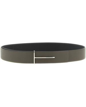 Tom Ford 'icon' Reversible Belt - Black