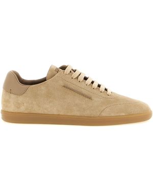 ZEGNA Low-Top-Sneakers Aus Wildleder - Braun