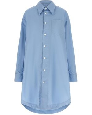 Ami Paris 'ami De Coeur' Shirt Dress - Blue