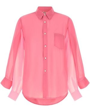 Comme des Garçons Conceptual Double-Sleeve Blouse - Pink