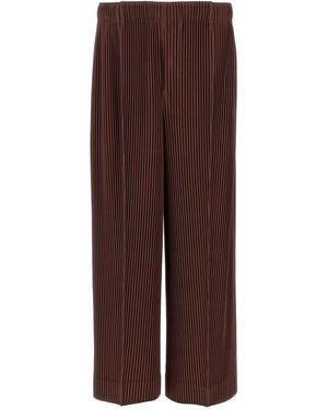 Homme Plissé Issey Miyake 'mc February' Trousers - Brown