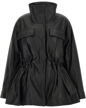 Rohe 'sculptural' Leather Jacket - Black