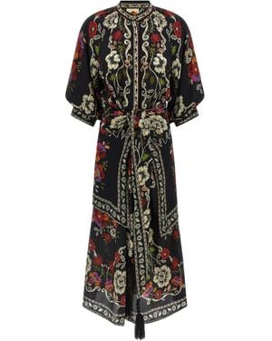 FARM Rio 'rococò Flowers' Dress - Black