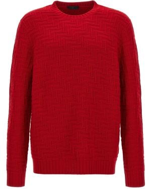 Prada Crew Neck Jumper - Red