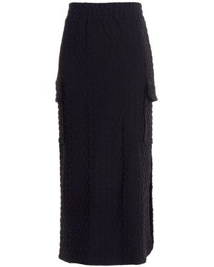 Sunnei All-over Logo Midi Skirt - Blue