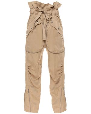 Faith Connexion Paper Waist Trousers - Natural