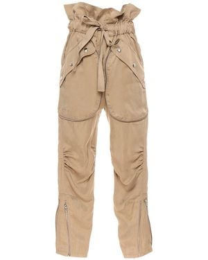 Faith Connexion Paper Waist Trousers - Natural
