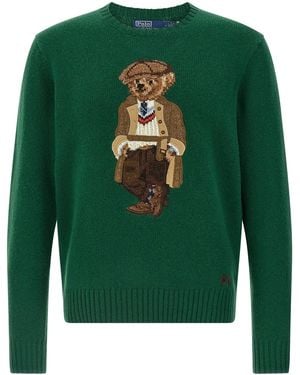 Polo Ralph Lauren 'polo Bear' Jumper - Green