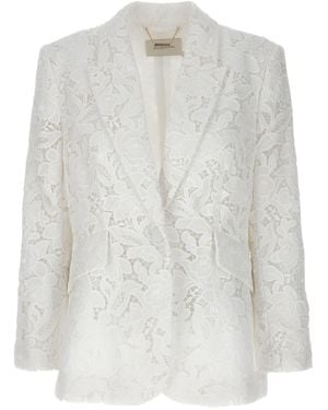 Zimmermann 'Natura Lace' Blazer - White