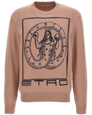 Etro Logo Embroidery Jumper - Pink