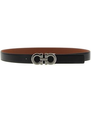 Ferragamo Wendegürtel "Gancini" - Schwarz