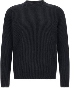 Zanone Gerippter Pullover - Blau