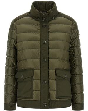 Moncler Origan Puffer Jackets - Green