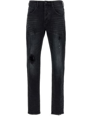 Purple 'dropped Fit' Jeans - Blue