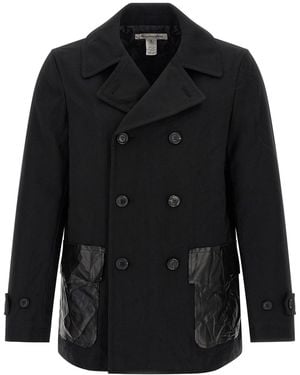 Comme des Garçons Double-breasted Caban - Black