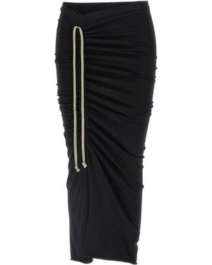 Rick Owens 'soft Edfu' Skirt - Black