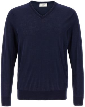 Ballantyne Pullover "V Neck" - Blau
