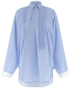 Jejia Camicia 'Crazy Smoking Plissée' - Blu