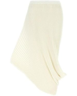 Issey Miyake 'stream' Skirt - White