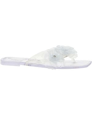 Coperni 'silicone Flower Flat' Sandals - White