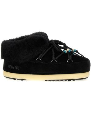 Moon Boot 'mule Suede Beads' Ankle Boots - Black