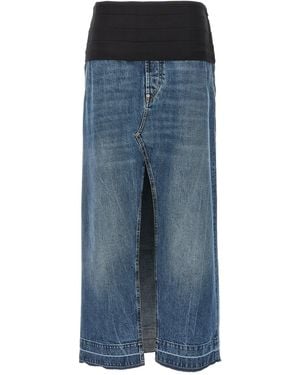 Stella McCartney 'Tuxedo-Inspired Denim' Skirt - Blue