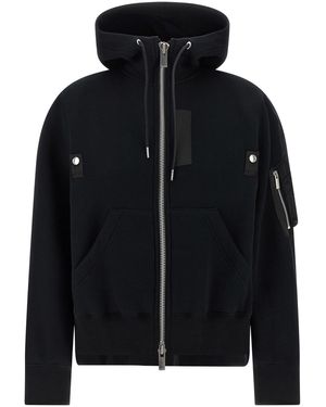 Sacai Kapuzenpullover "Sponge" - Schwarz