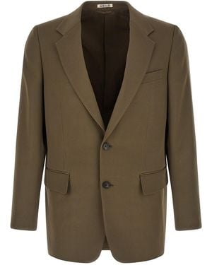 AURALEE Blazerjacke Aus Gabardine - Grün