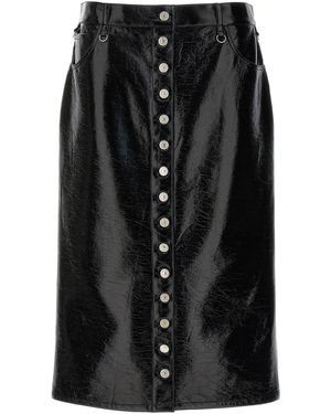 Courreges 'Multiflex Vinyl Skirt' Skirt - Black