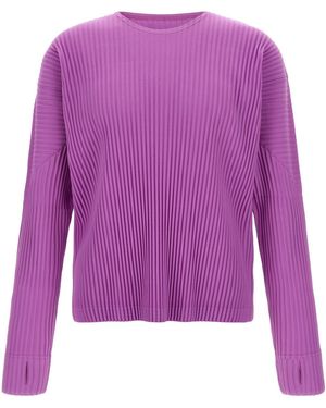Homme Plissé Issey Miyake 'color Pleats 1' Jumper - Purple