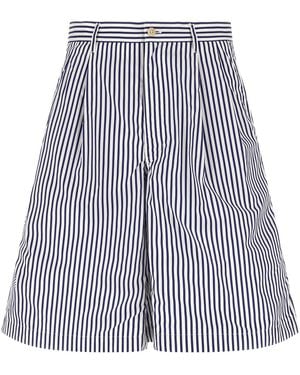 Comme des Garçons Cotton Bermuda Shorts - Blue