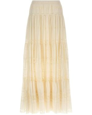 Ermanno Scervino Cotton Mini Skirt - Natural