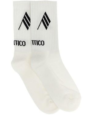 The Attico Calze Logo - Bianco
