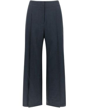 Theory 'deep Pleat' Pants - Blue