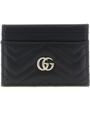 Gucci 'Gg Marmont' Card Holder - Black