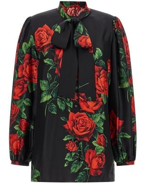 Dolce & Gabbana 'rose' Shirt - Black