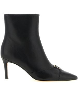 Twinset Stiefeletten Mit Logo - Schwarz