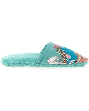 Versace 'coral Theatre' Slippers - Green