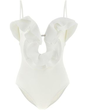 Zimmermann 'solstice' One-piece Swimsuit - White