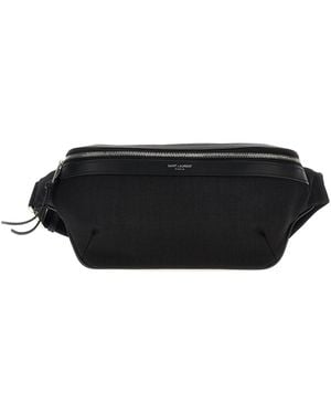 Saint Laurent Marsupio Con Finiture - Nero