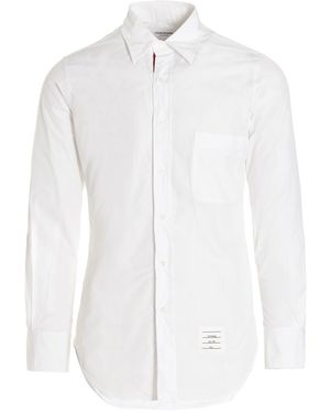 Thom Browne Solid Poplin Shirt - White