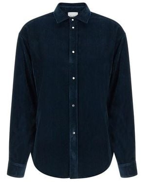 Nude Camicia Velluto - Blu