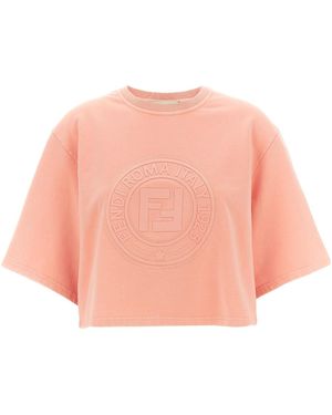 Fendi 3D Roma' Sweatshirt - Pink