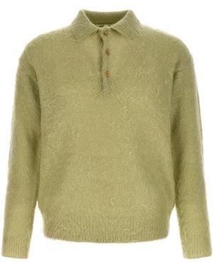 AURALEE Polo Super Kid Mohair - Green