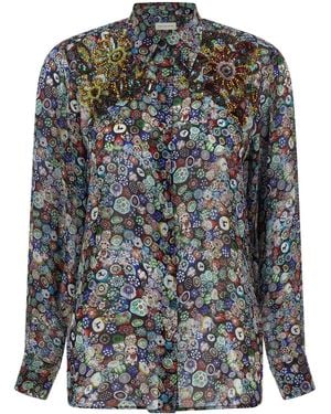 Dries Van Noten The 'Glass Kaleidoscope' Shirt - Grey