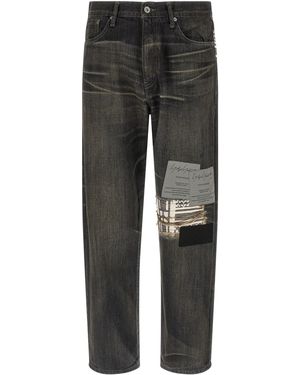 Yohji Yamamoto 'Savege Denim' Jeans Nh - Grey